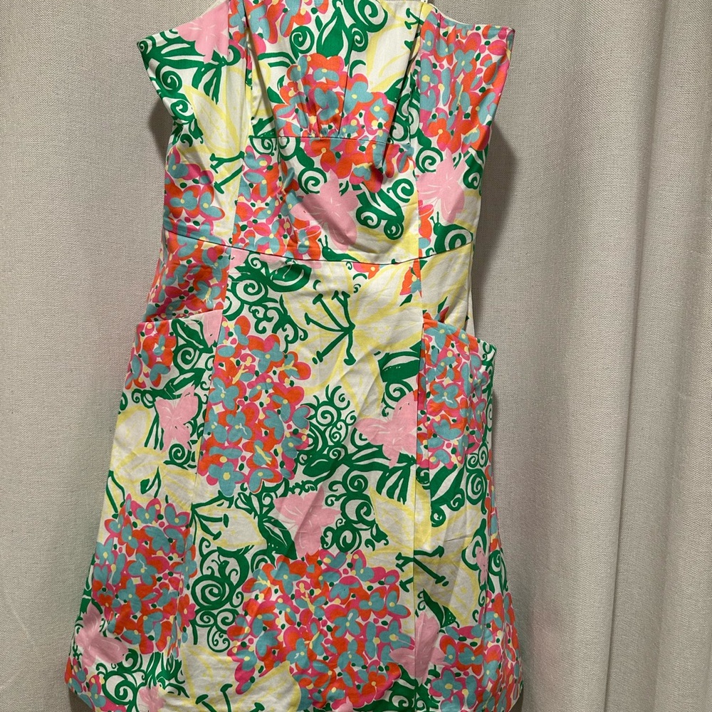 Lilly Pulitzer Floral Strapless Dress